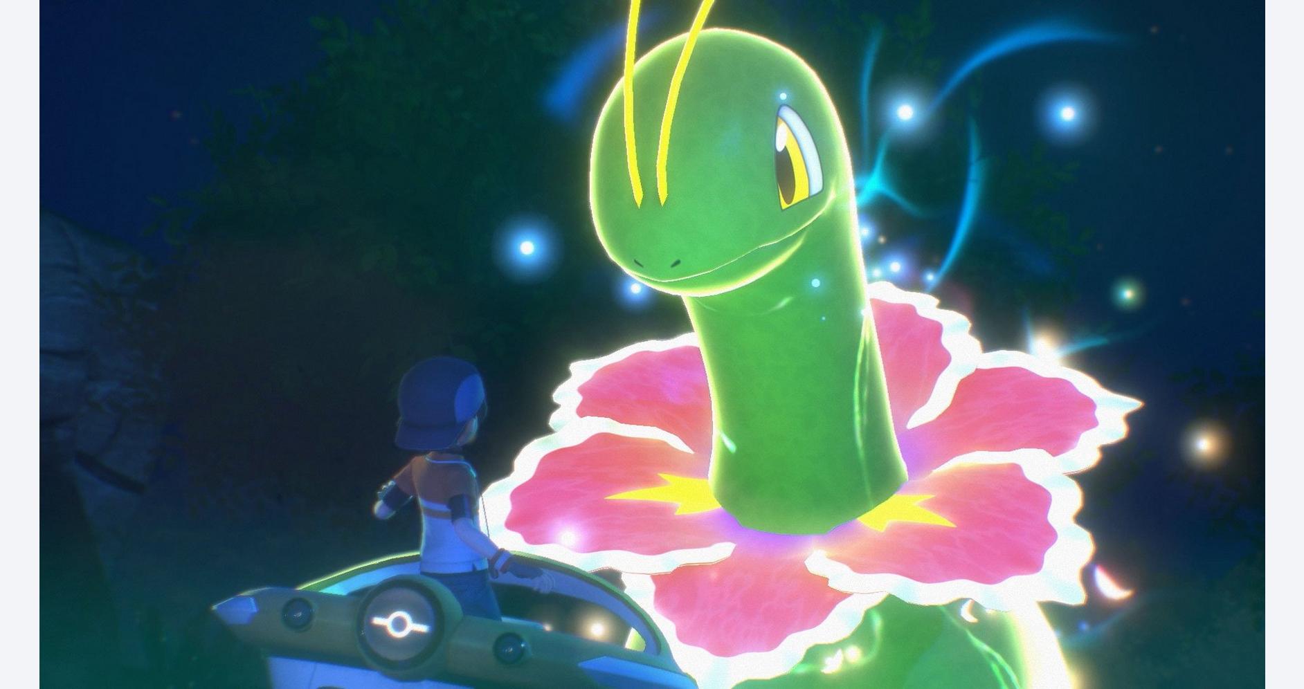Pokémon illuminés dans le jeu New Pokémon Snap