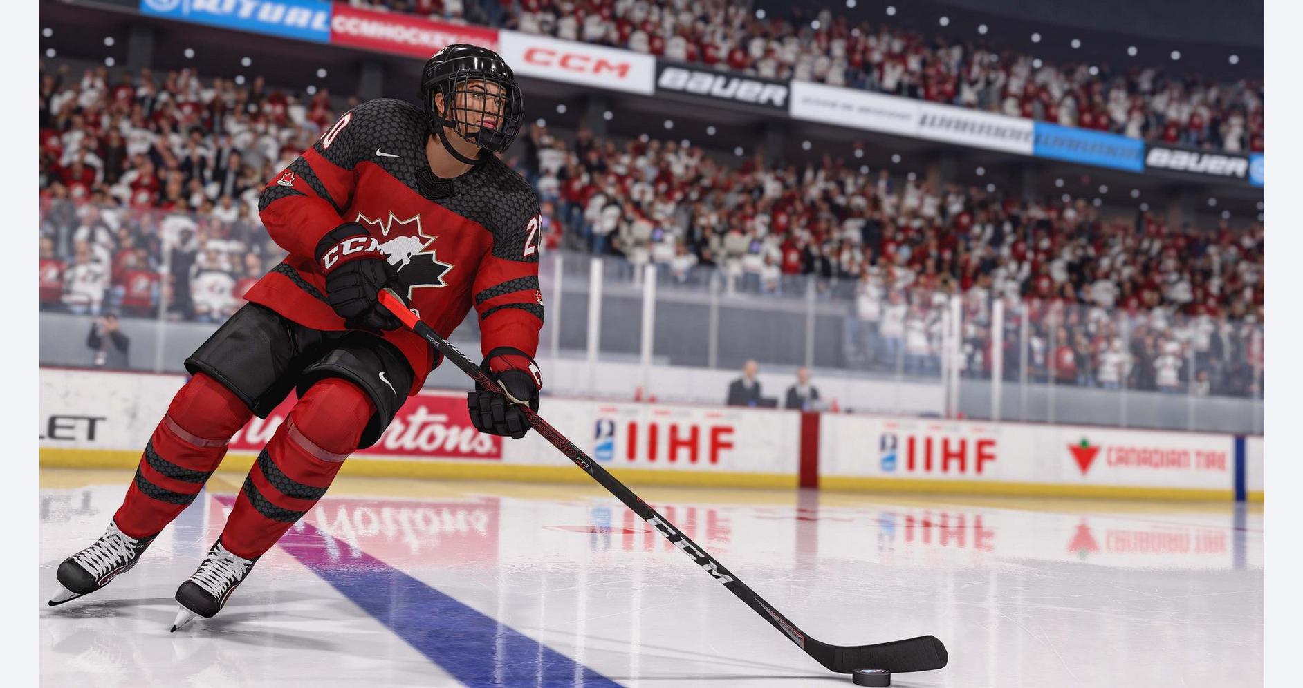 Joueurs de hockey en pleine compétition