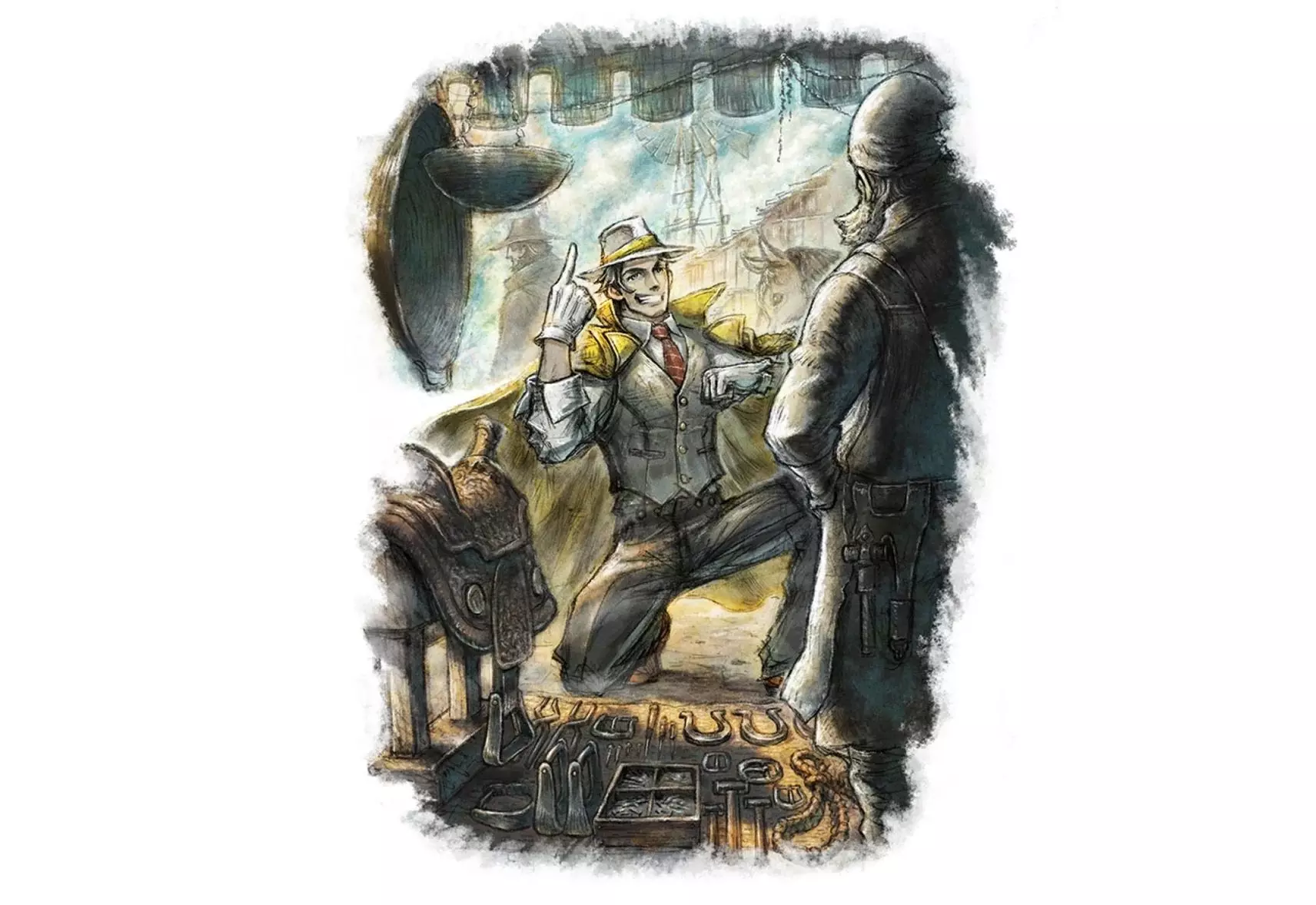 Partitio Yellowil, un marchand dans Octopath Traveler 2