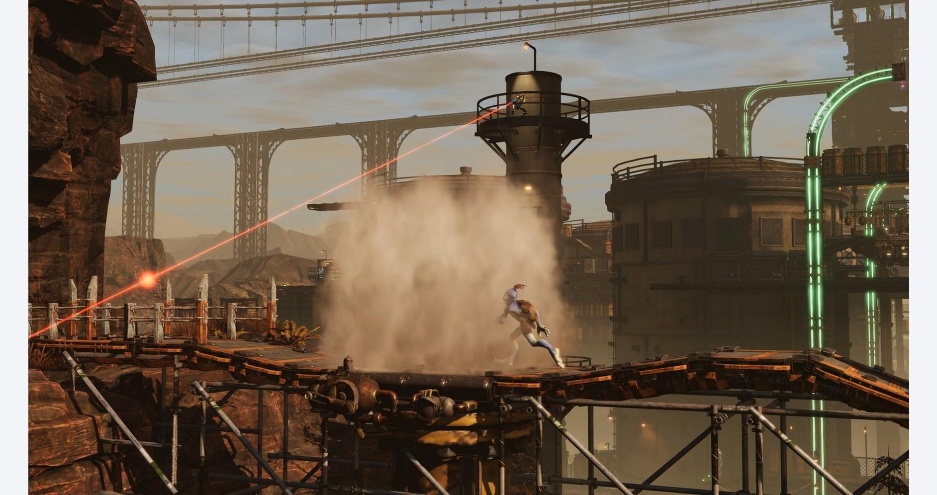 Paysages industriels dans Oddworld: Soulstorm