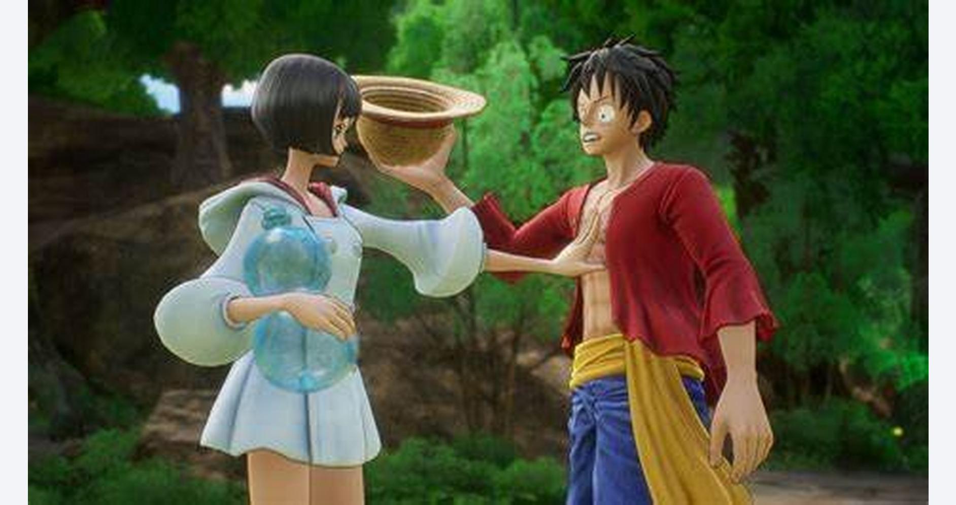 Image de Luffy sur l'île mystérieuse