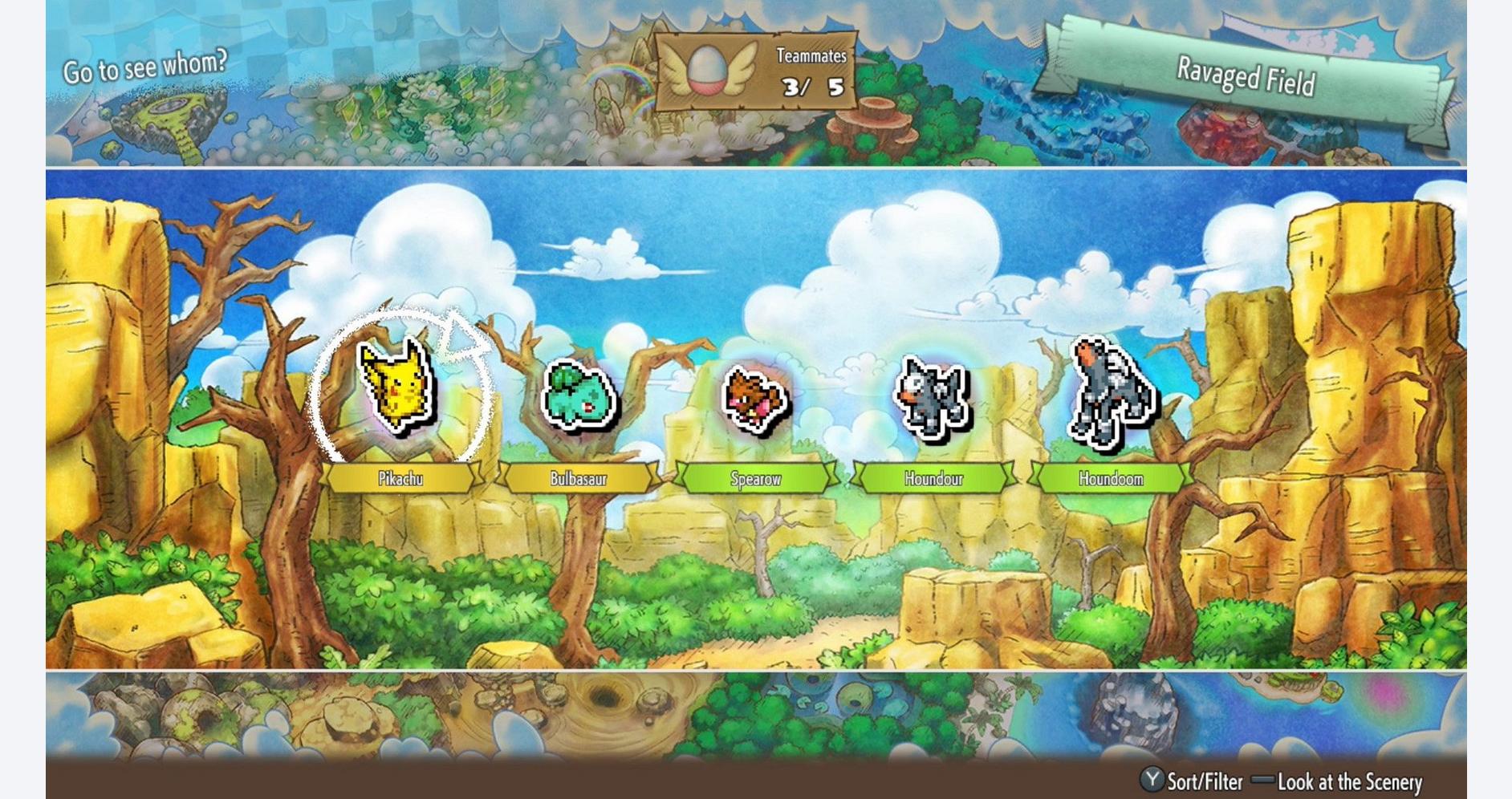 Exploration de donjons dynamiques en tant que Pokémon