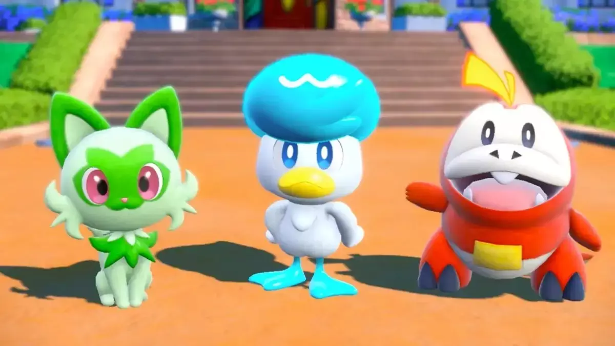 Pokémon de départ : Poussacha, Chochodile, ou Coiffeton