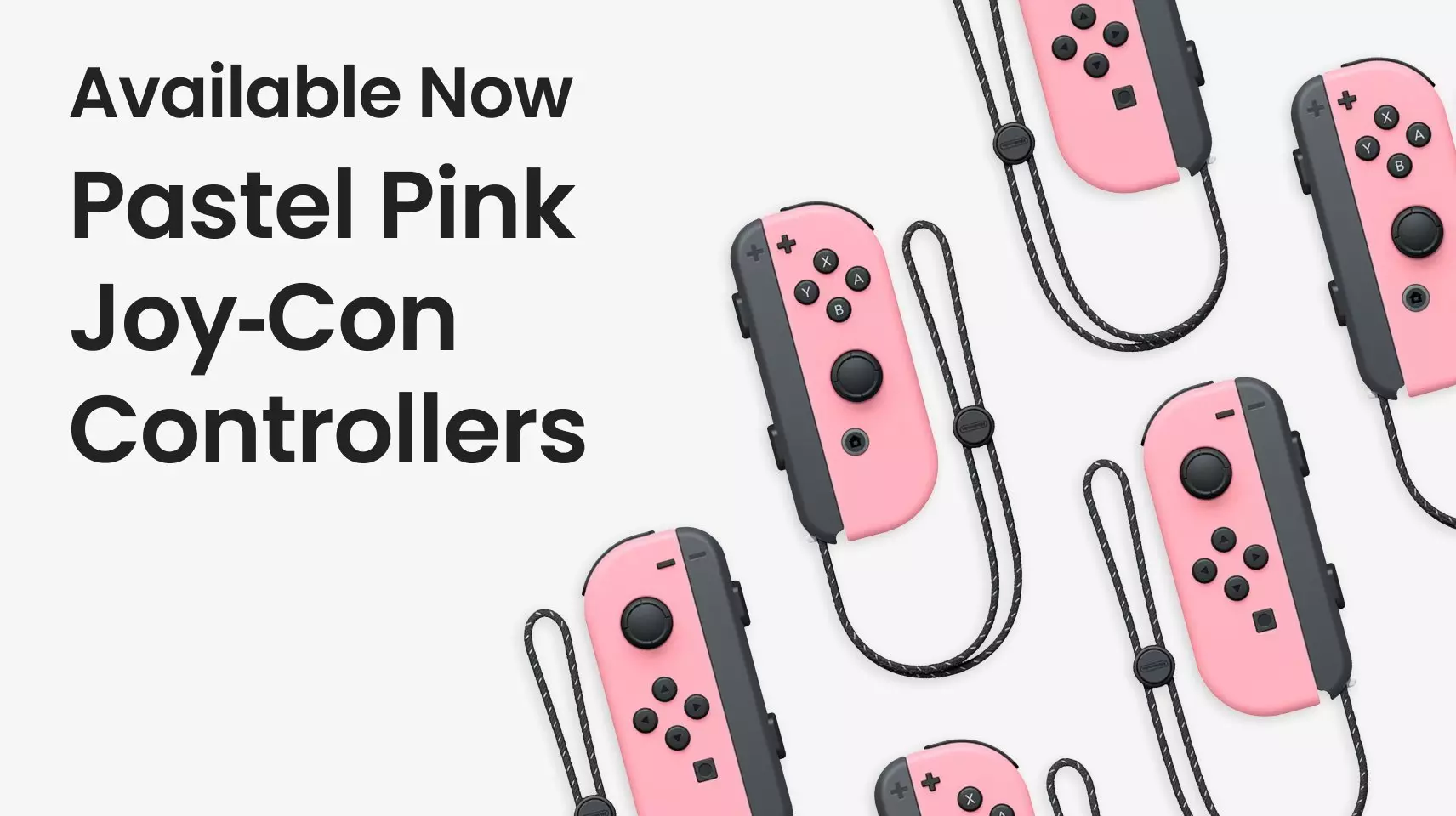 Manettes Joy-Con Rose Pastel