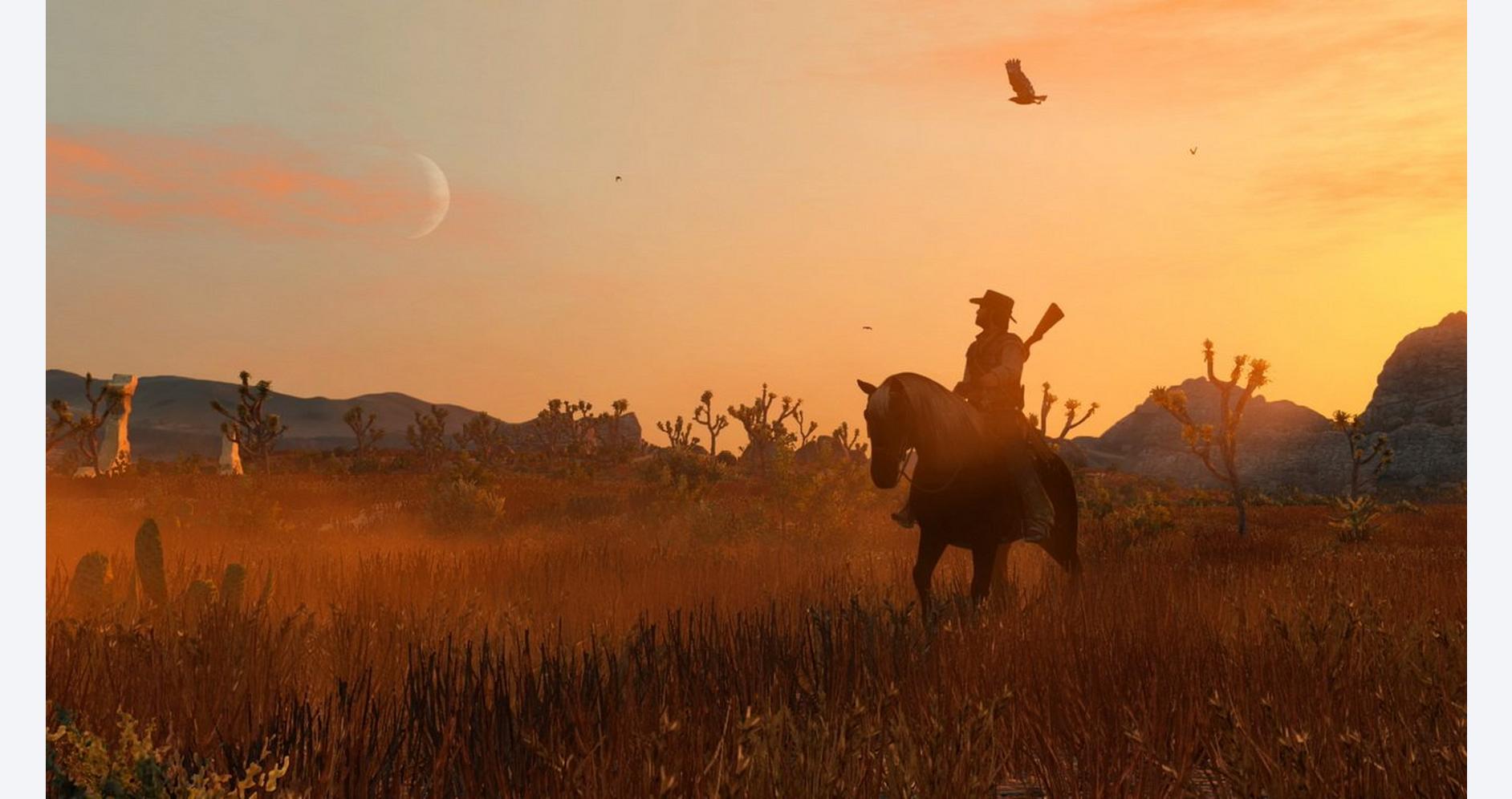Paysage de l'Ouest américain dans Red Dead Redemption