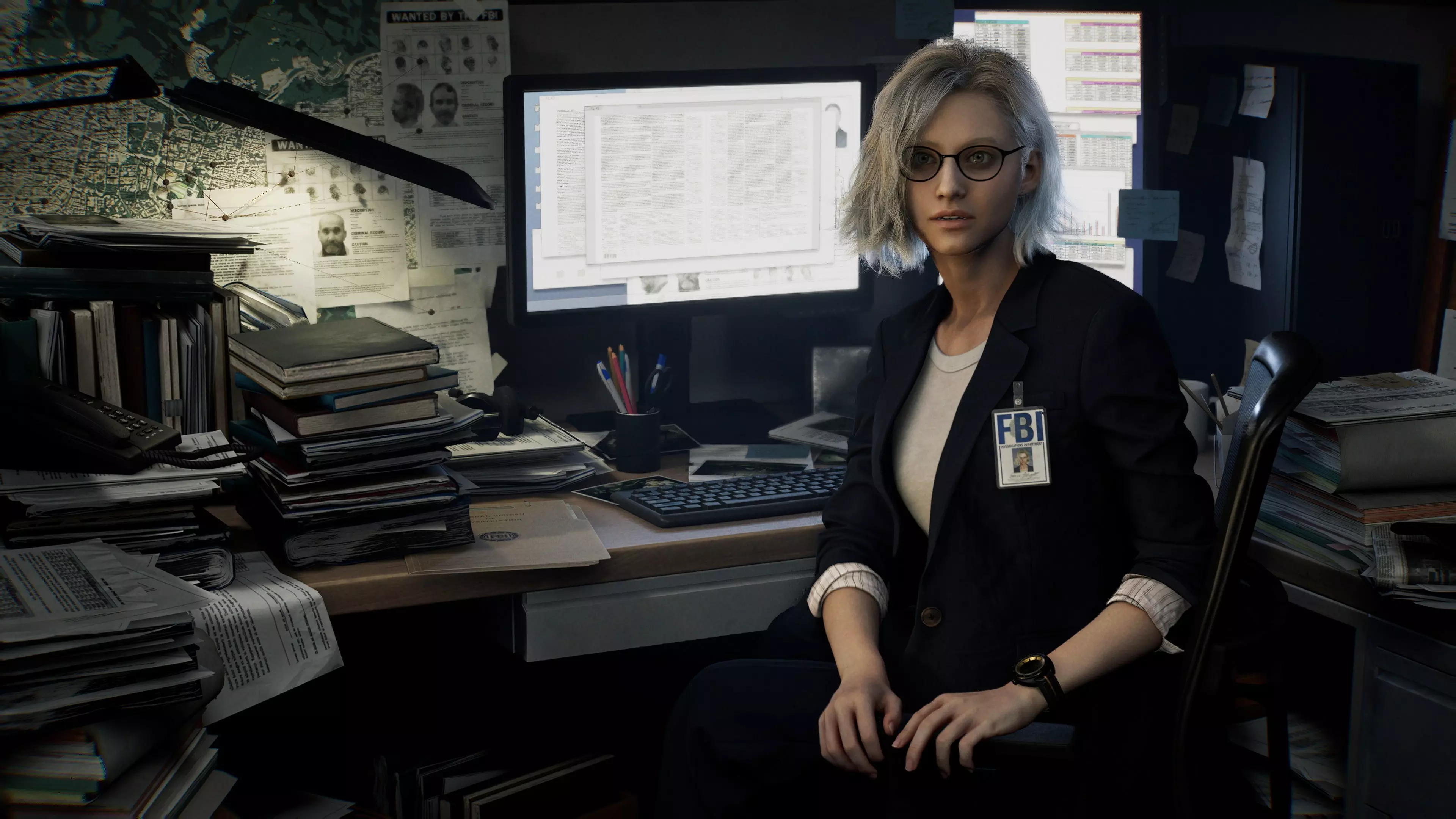 Grace Ashcroft à son bureau