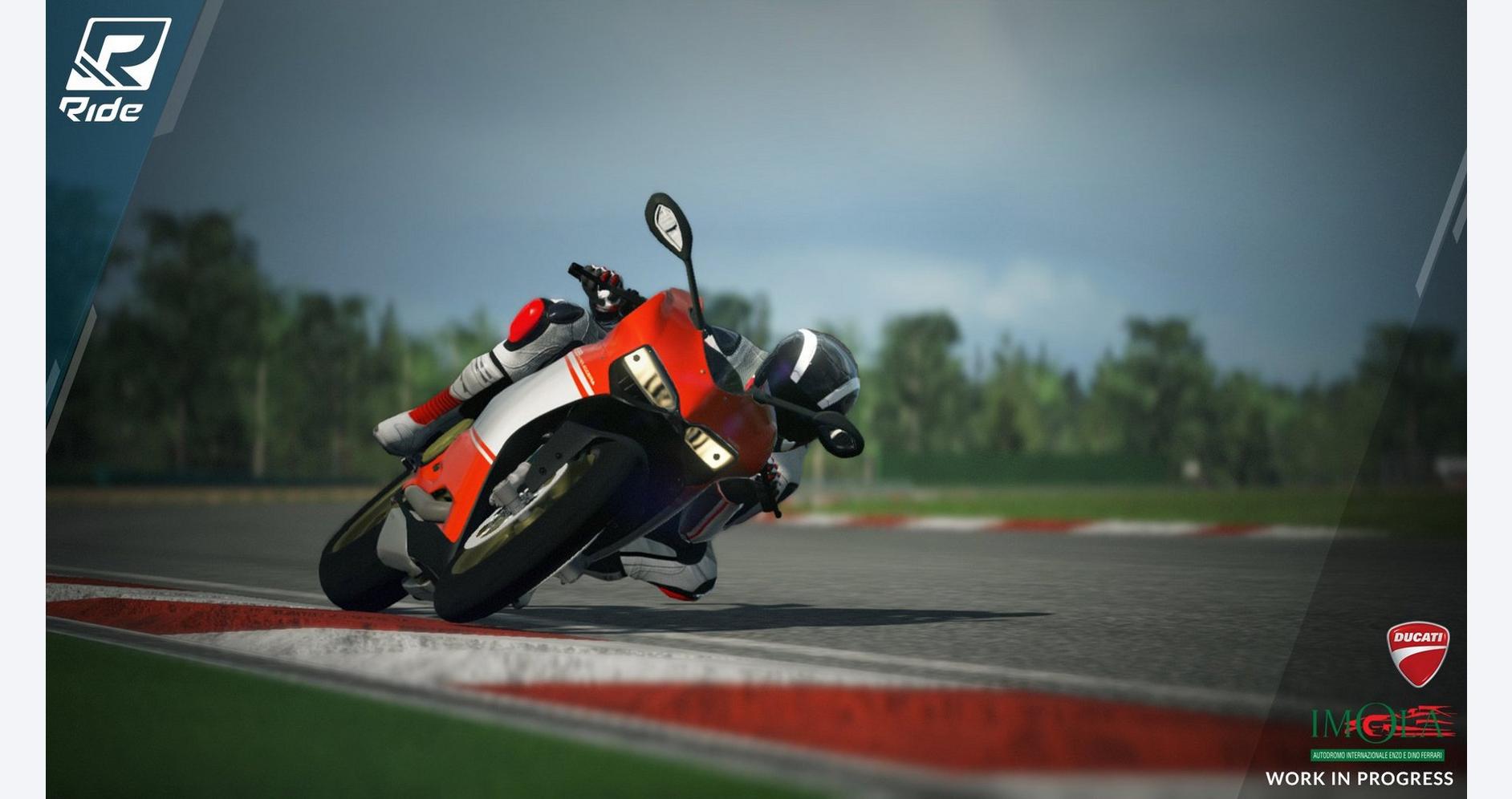 Course de moto intense sur piste