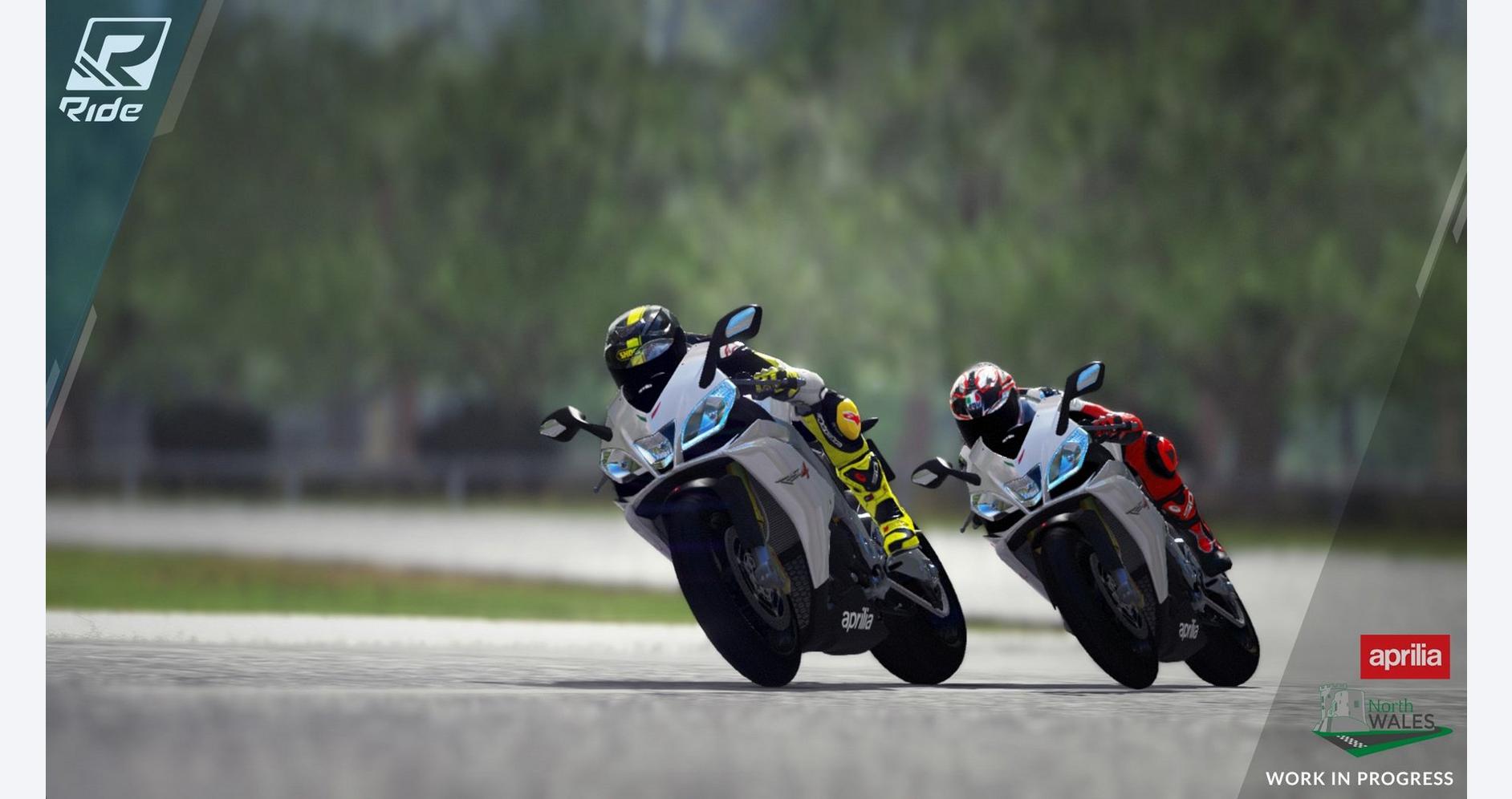 Course de moto vers la gloire