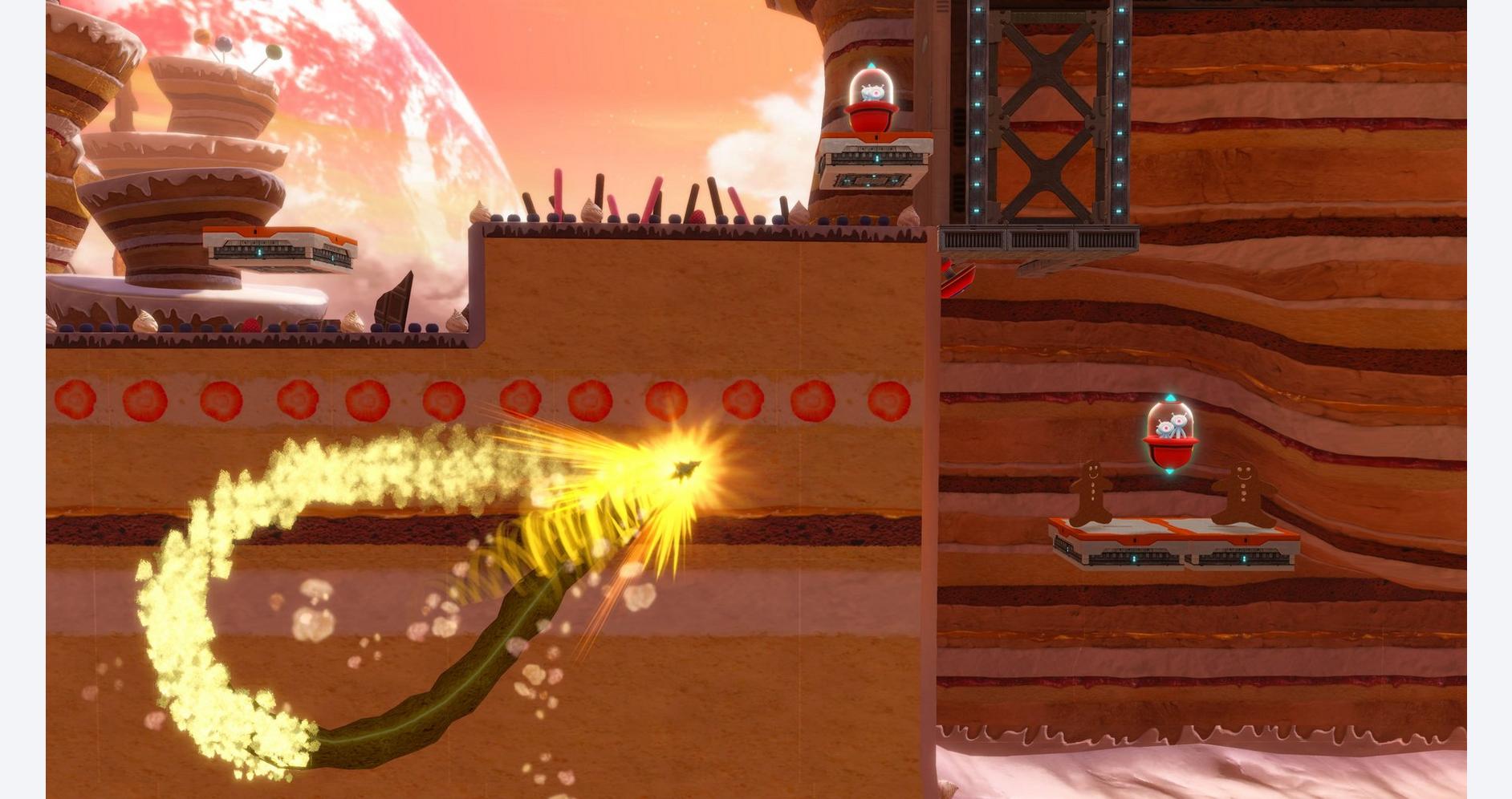 Sonic dans une course galactique