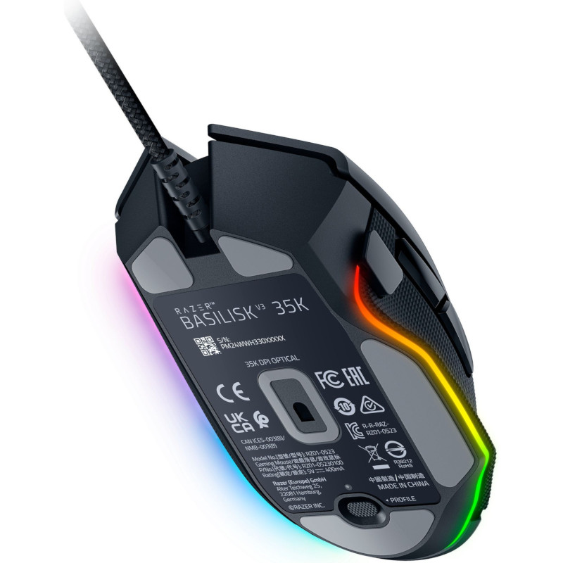 Souris Razer Basilisk V3 35K vue de profil
