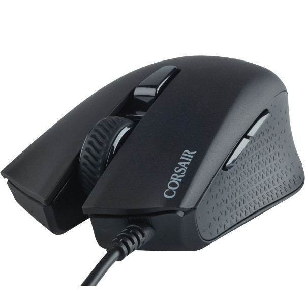 Vue latérale de la souris Corsair Harpoon Pro RGB