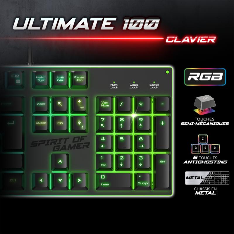 Clavier Spirit of Gamer Ultimate 100