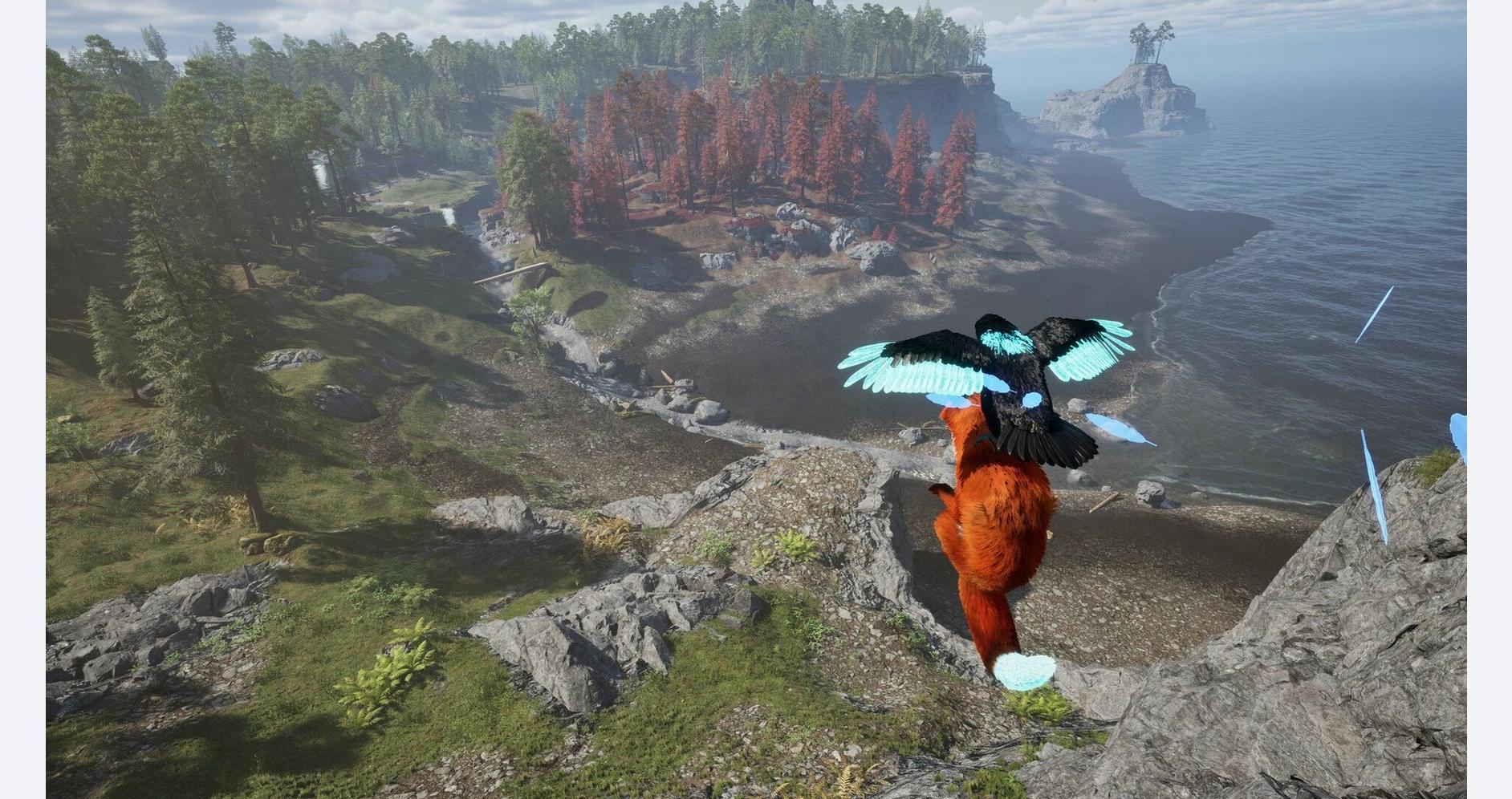 Renard et corbeau dans un monde ancien