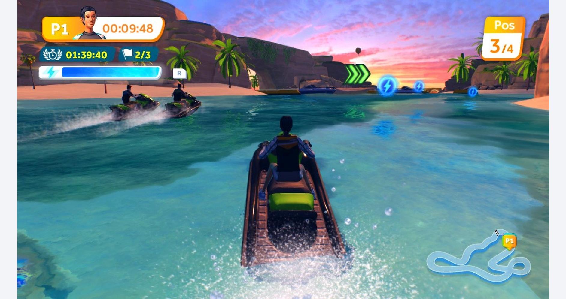 Courses palpitantes sur les vagues