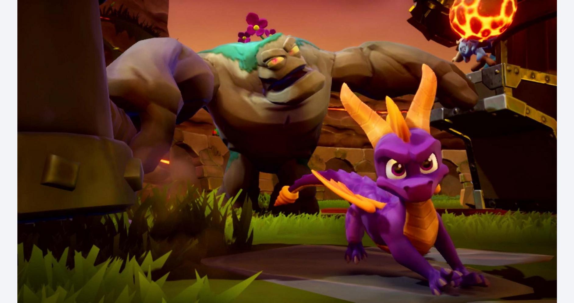 Spyro confronté à des créatures redoutables