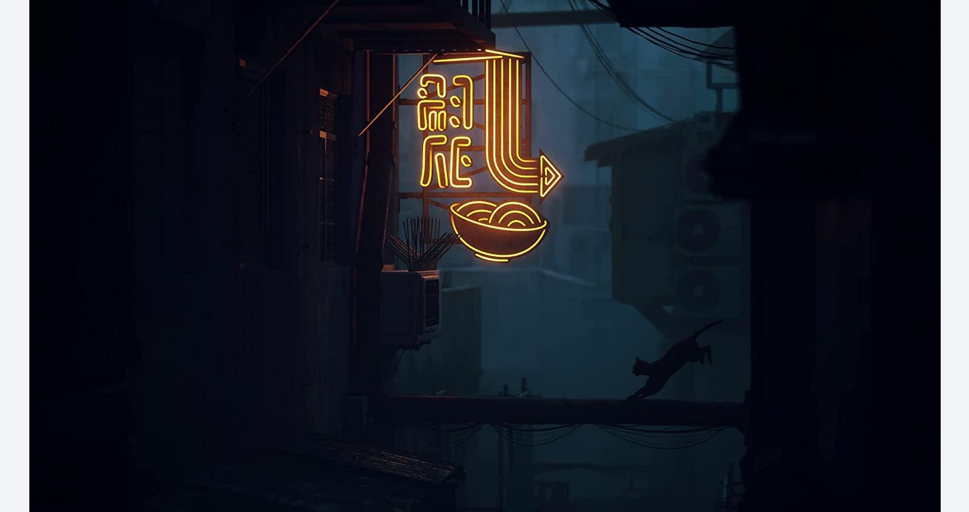 Chat explorant une cyberville mystérieuse