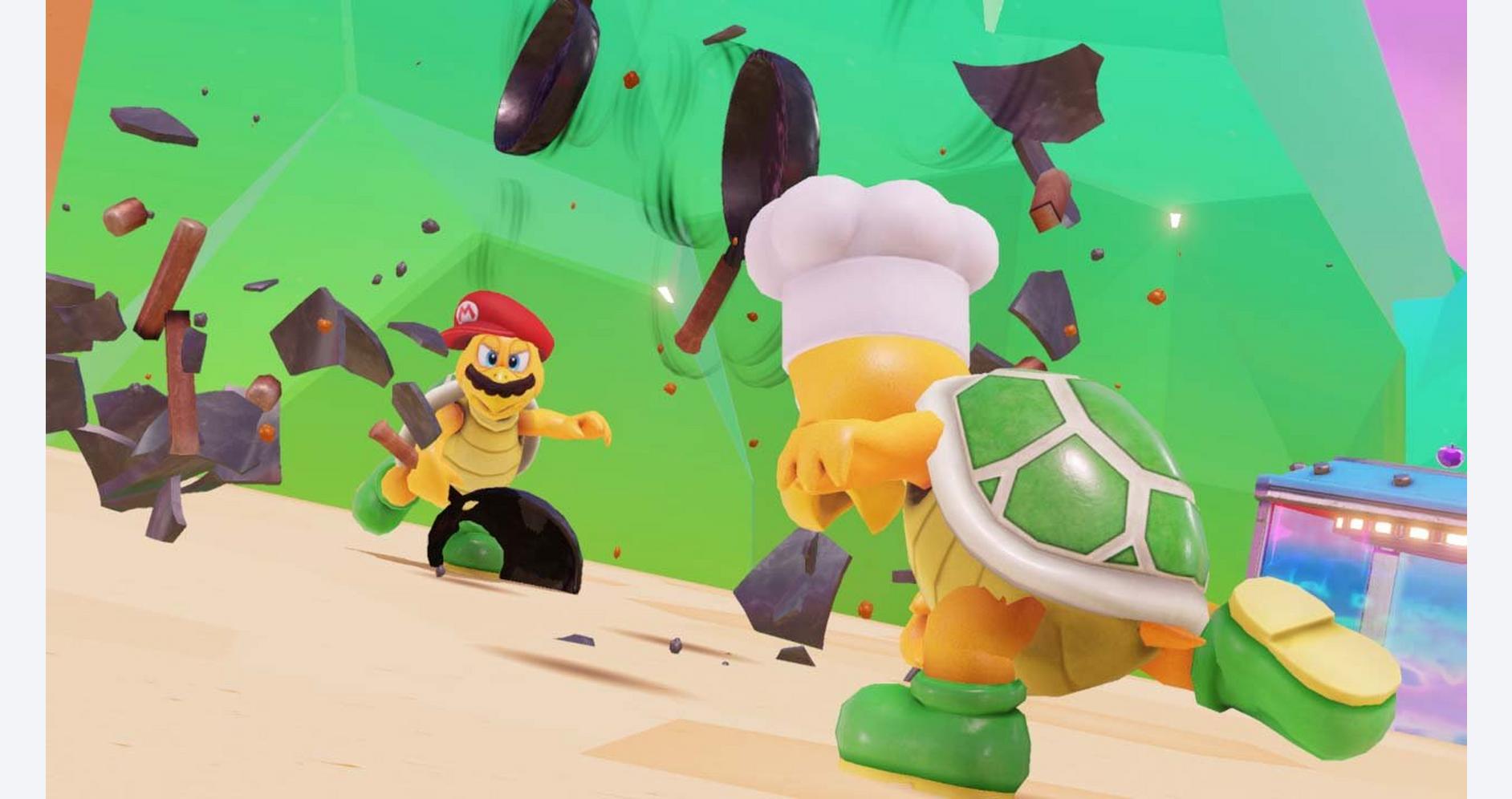 Mario explorant des royaumes mystiques