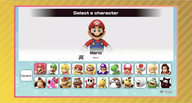Personnages jouables dans Super Mario Party