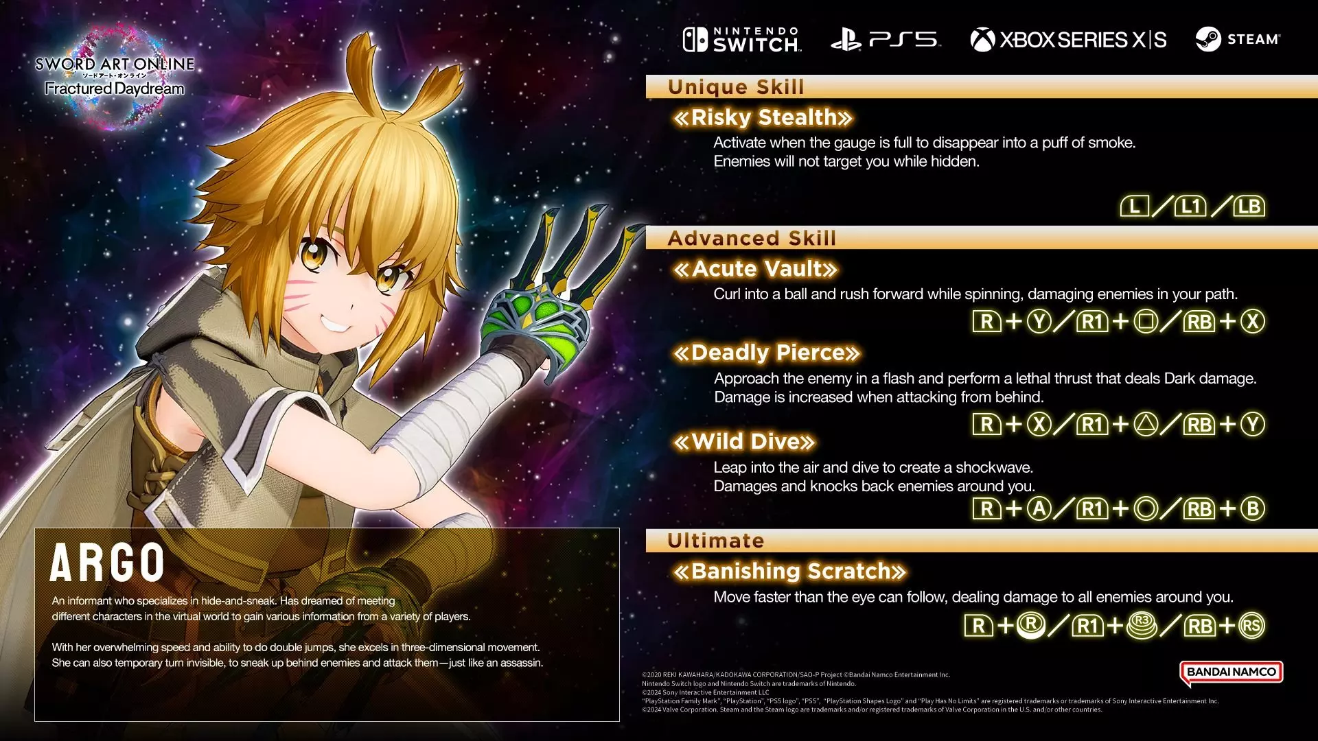 Personnage : Argo - Voleur