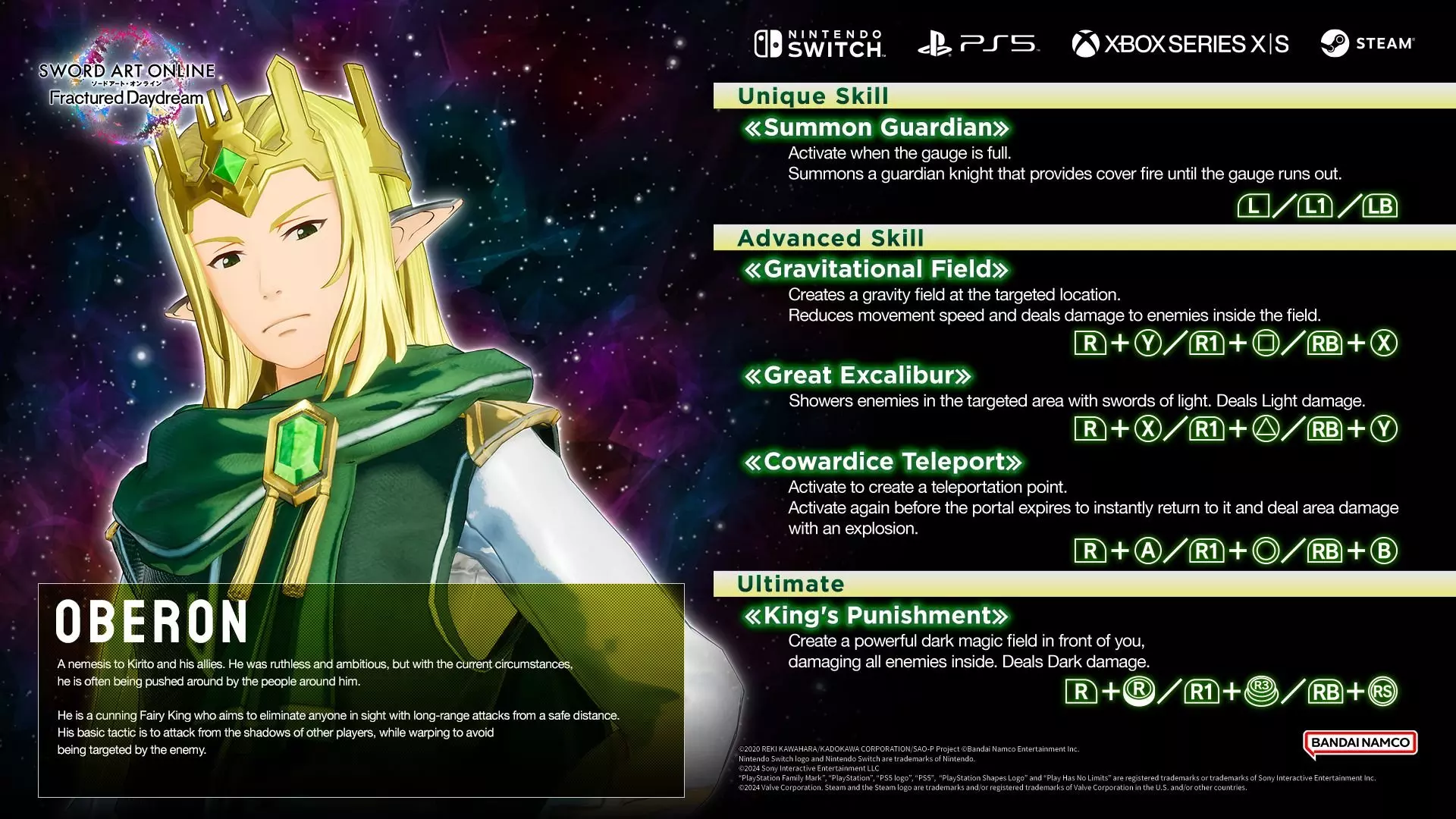 Personnage : Oberon - Mage