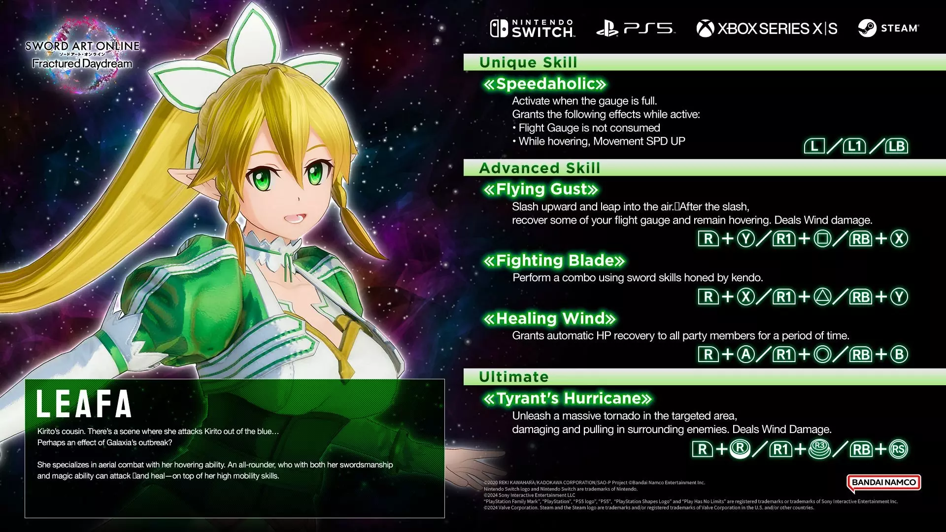 Personnage : Leafa - Support