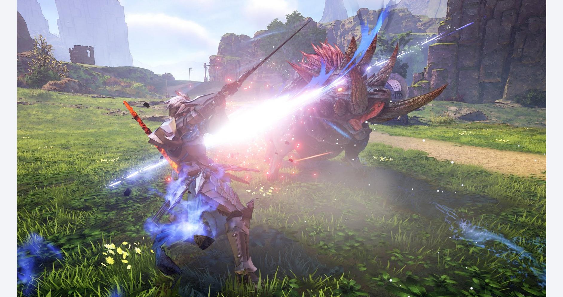 Combat contre des créatures légendaires dans Tales of Arise