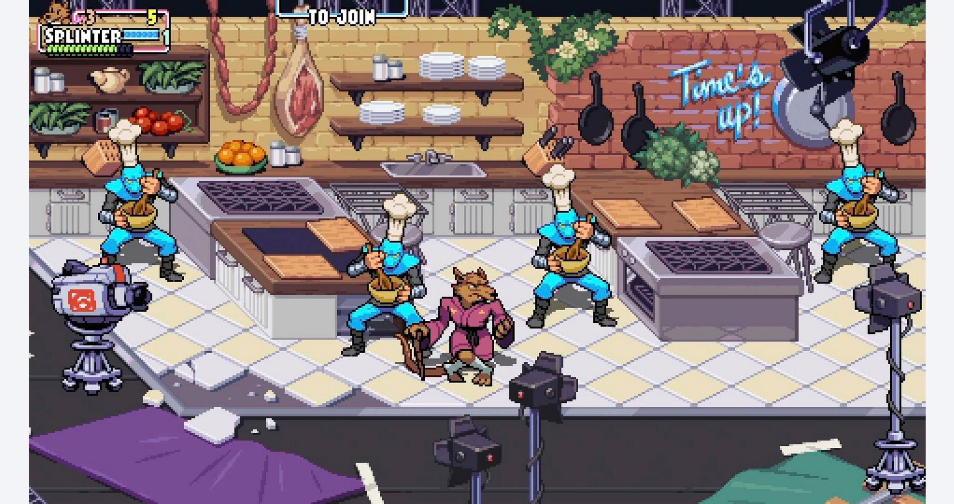 Folie rétro en cuisine avec les tortues ninja