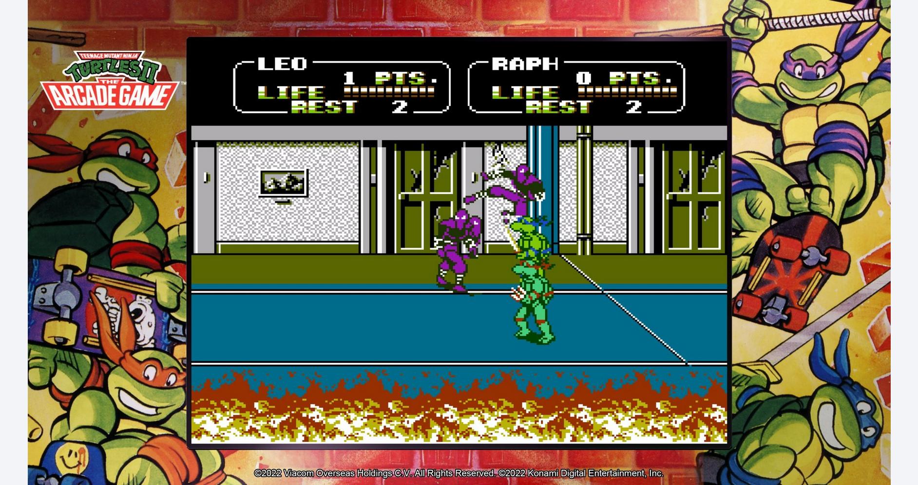 Expérience rétro des Tortues Ninja