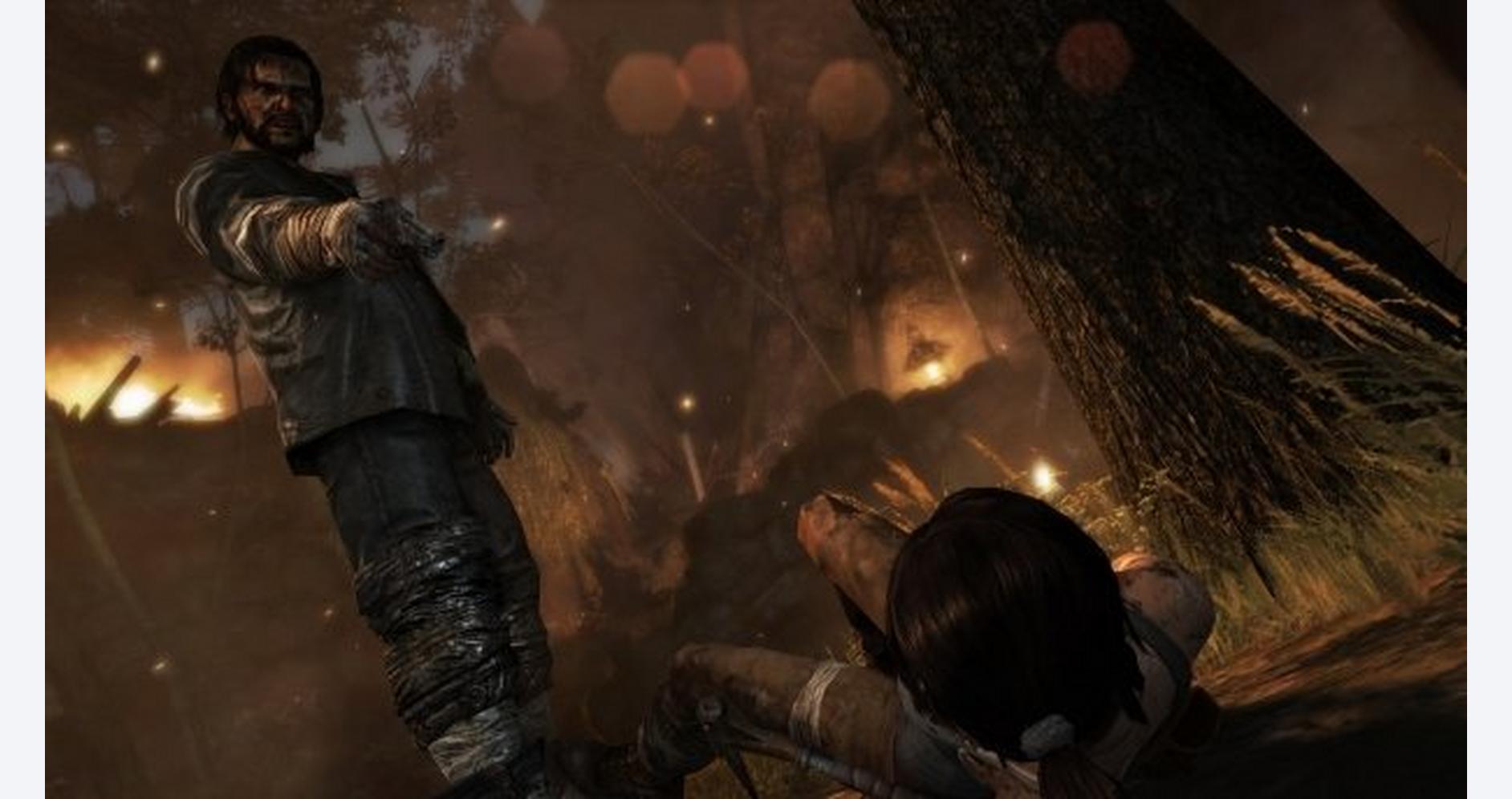 Lara Croft face au danger