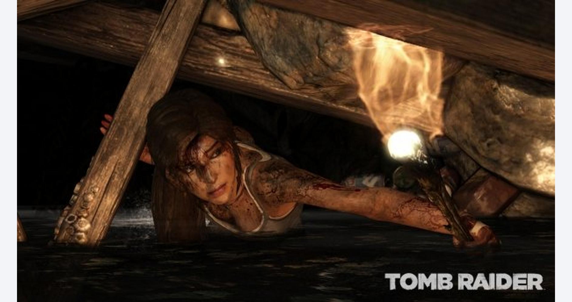 Lara Croft survivant aux dangers