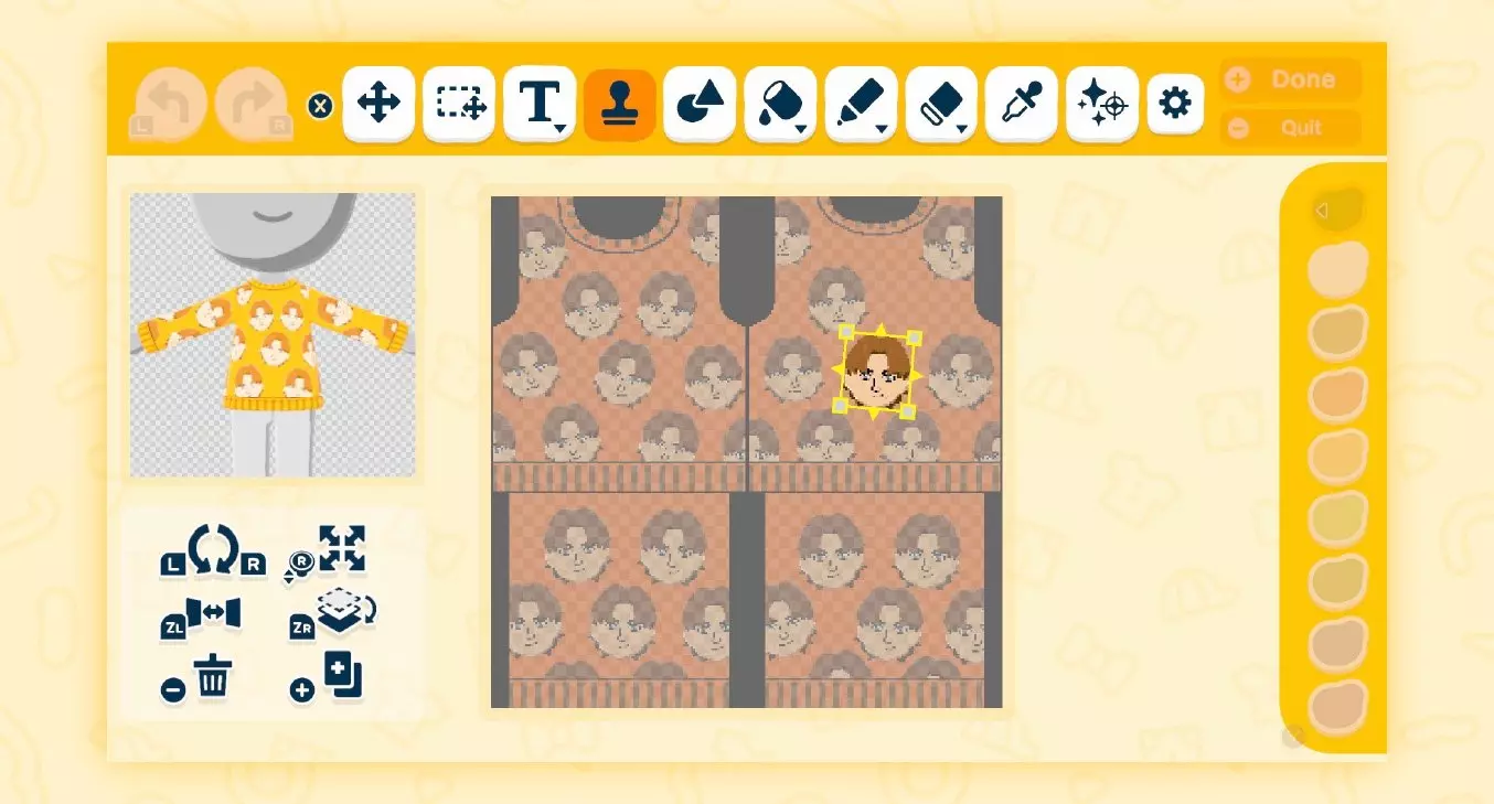 Offrez des vêtements, de la nourriture, et plus encore aux personnages Mii