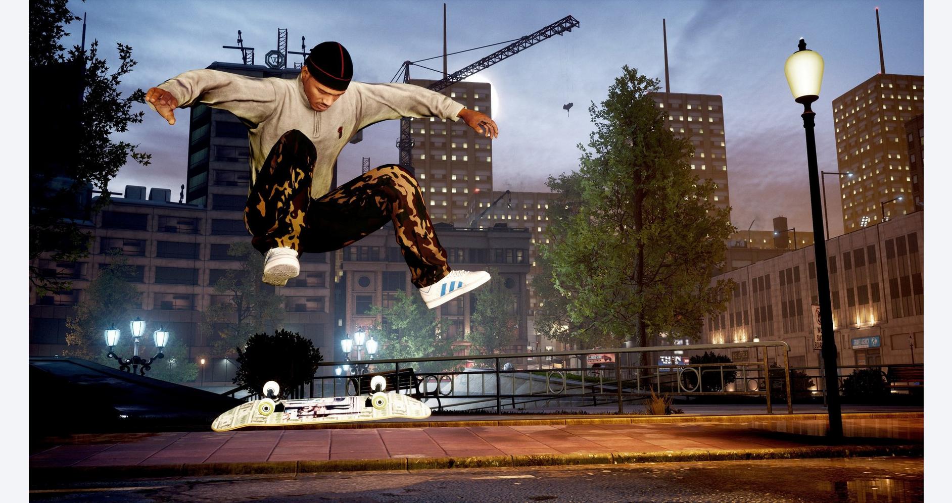 Skateur éclatant les frontières urbaines