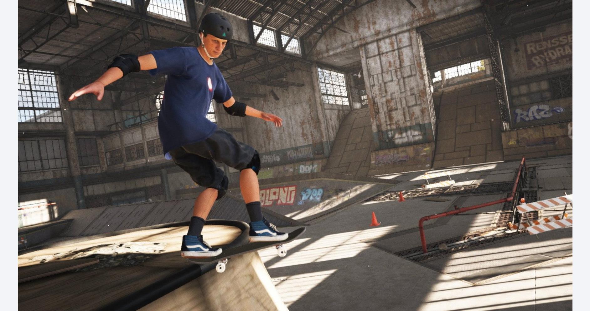 Skateur effectuant un trick complexe dans un skatepark
