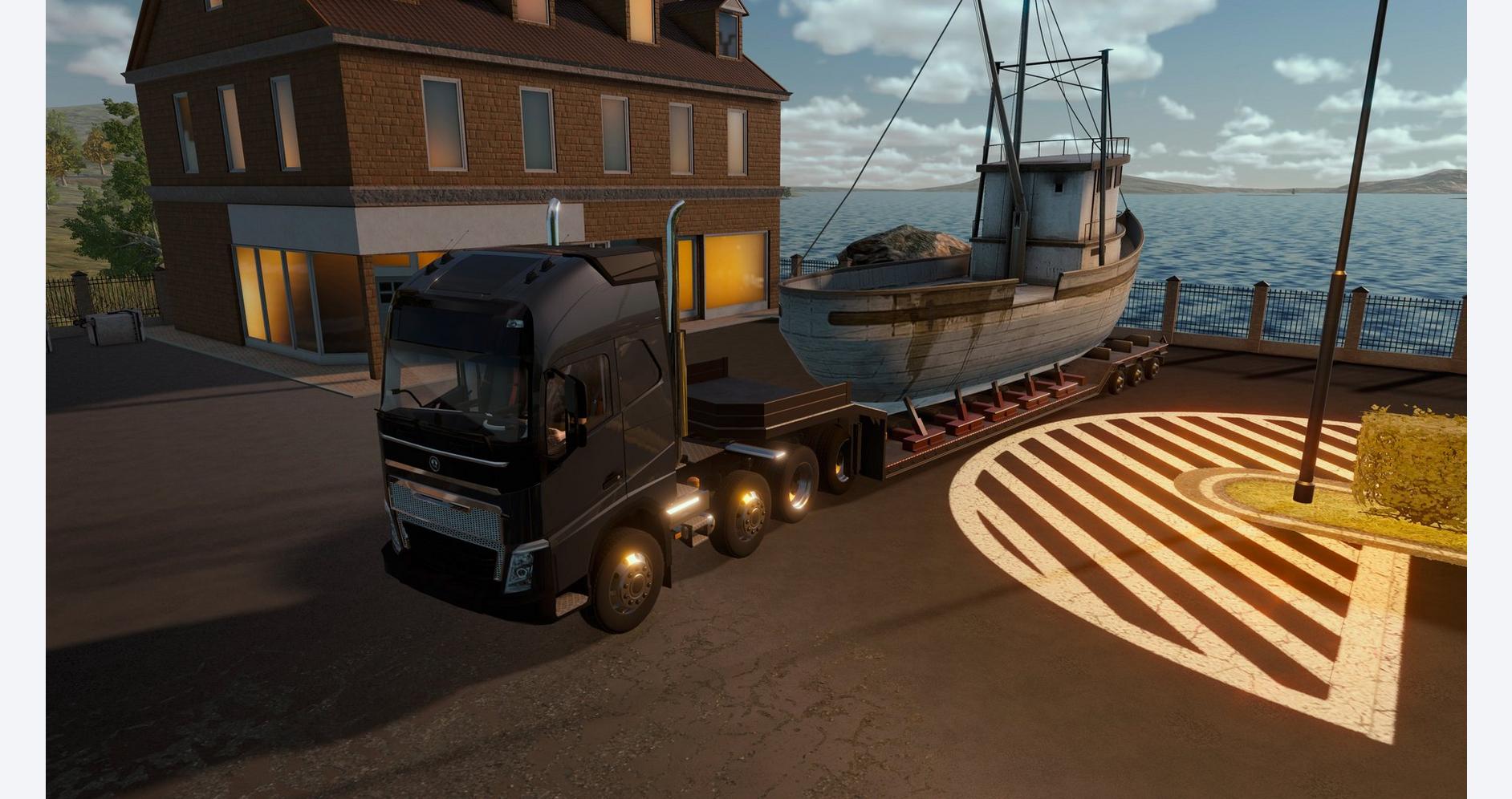 Camion sur une route d'aventure