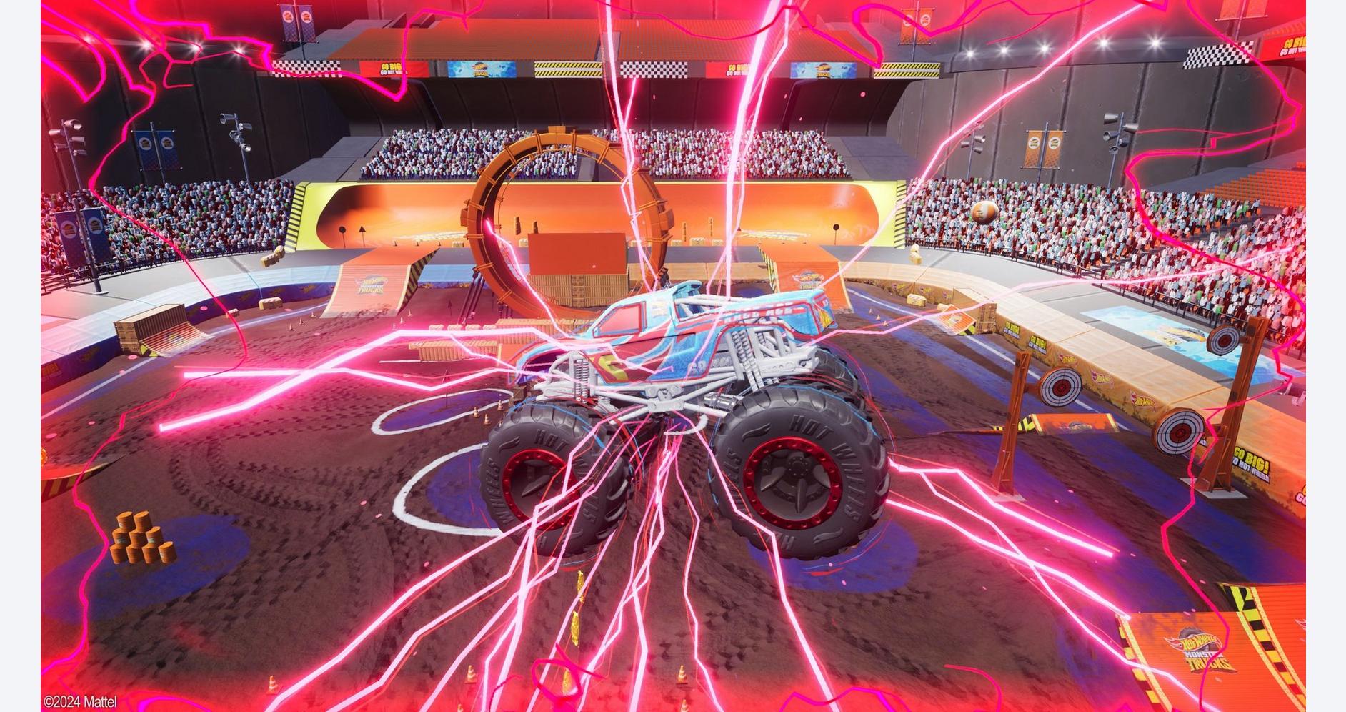 Monster Trucks Hot Wheels sur circuit électrisant