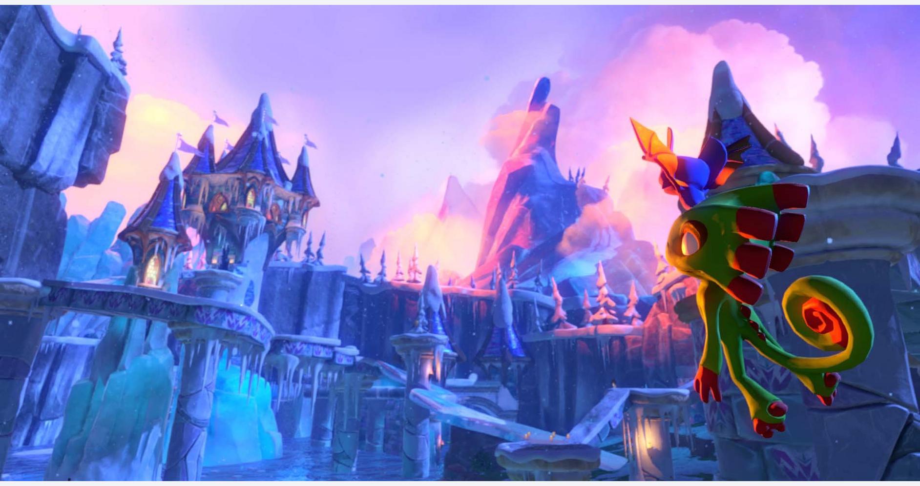 Royaumes glacés avec Yooka et Laylee
