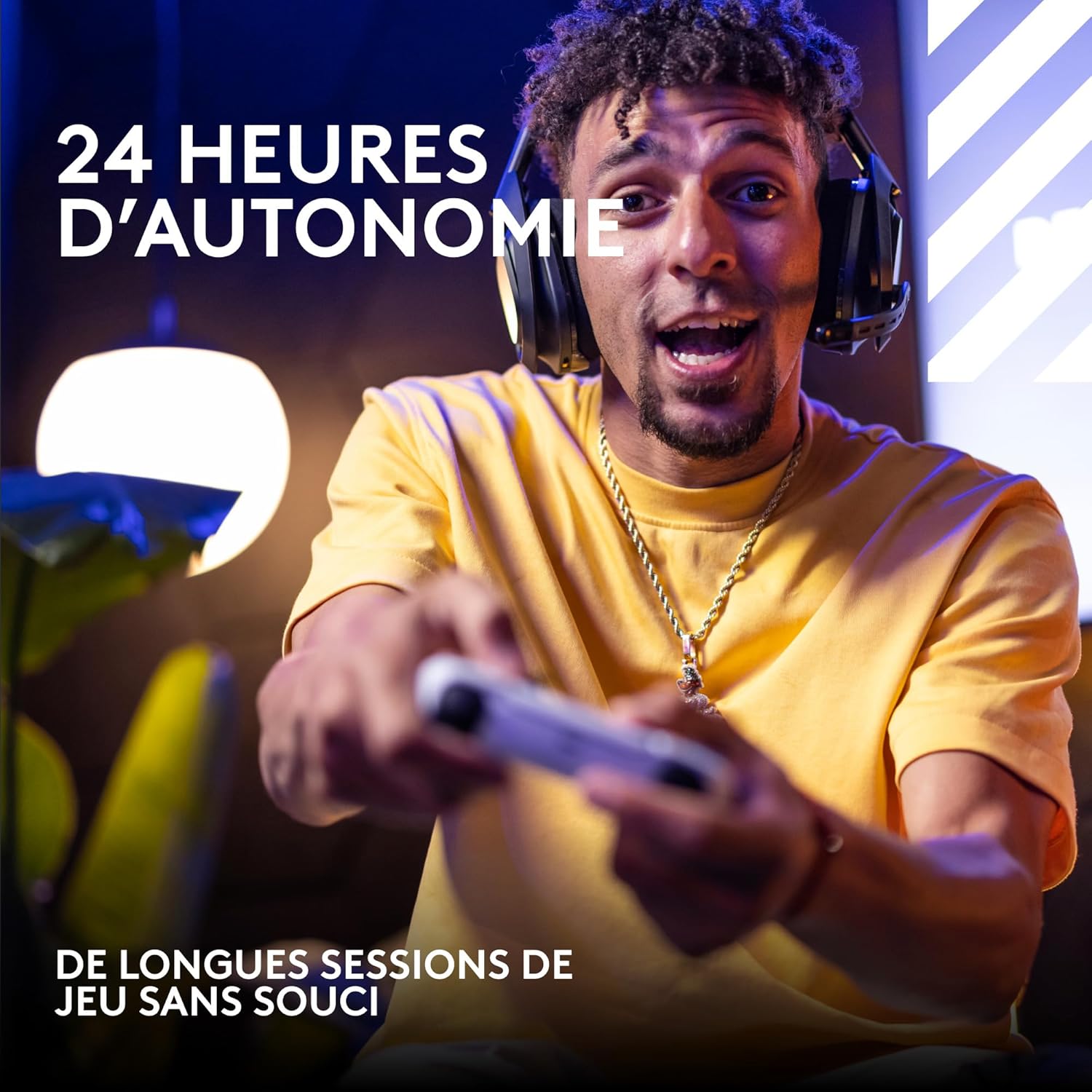 24 heures d'autonomie — De longues sessions de jeu sans souci.