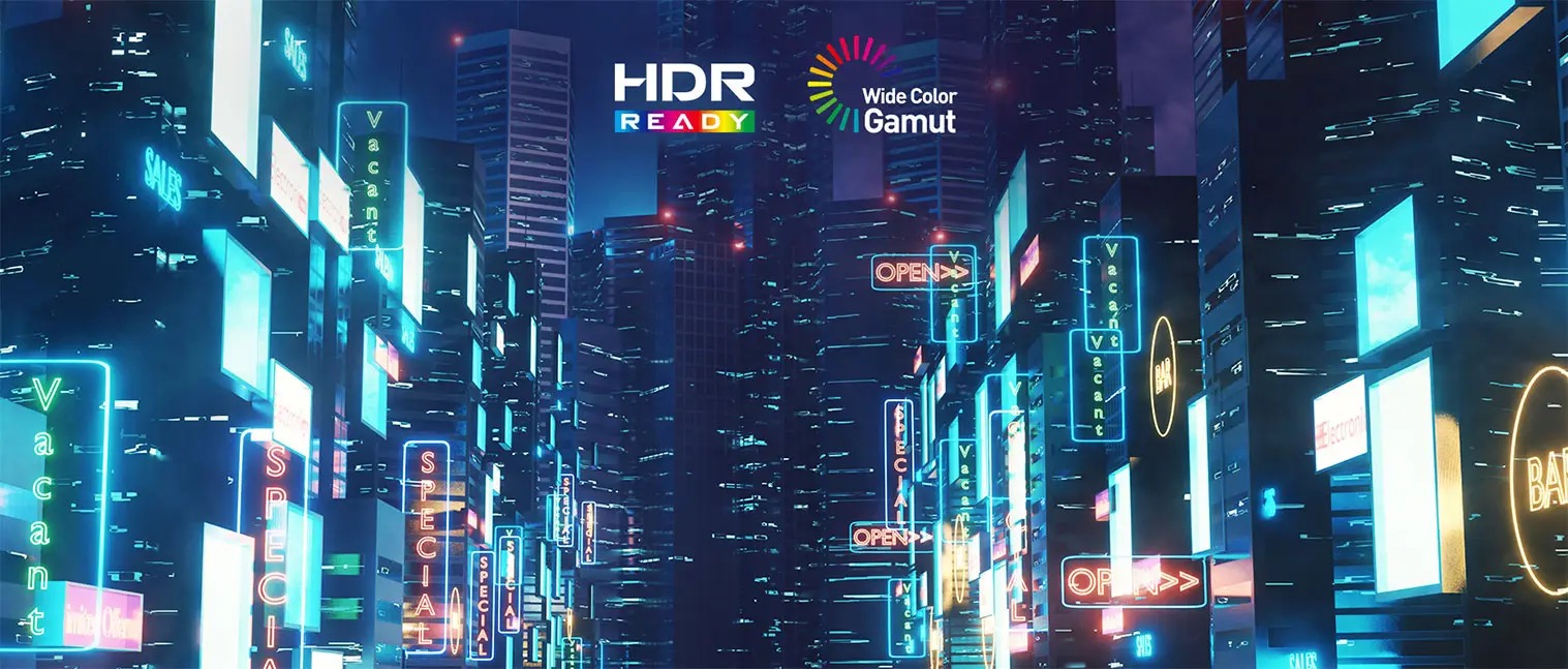 HDR Ready — Affichage plus detaille et plus contraste grace au HDR Ready.