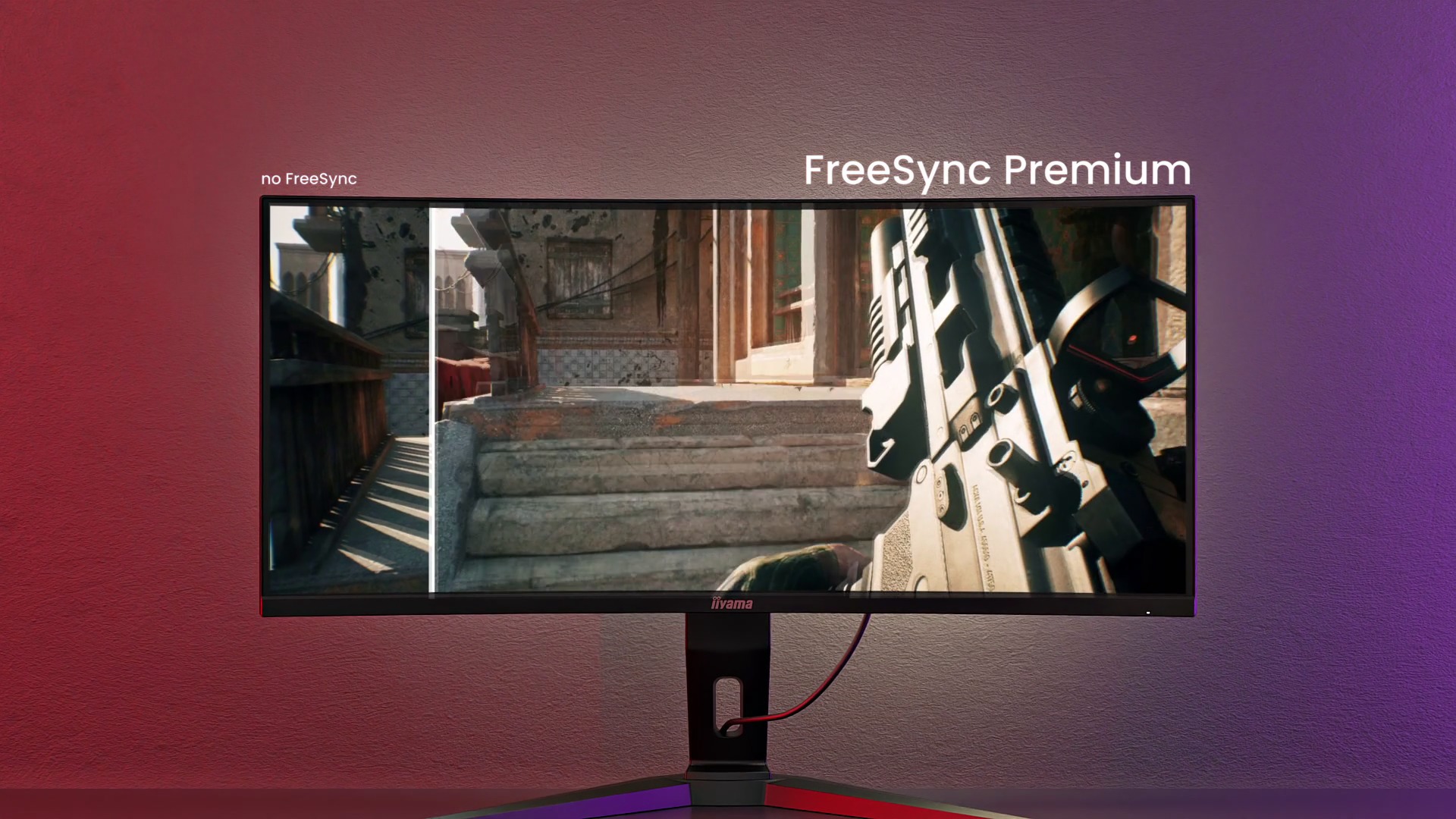 Jeu plus fluide et sans dechirure — La synchronisation adaptative FreeSync supprime le tearing pour un jeu plus fluide.